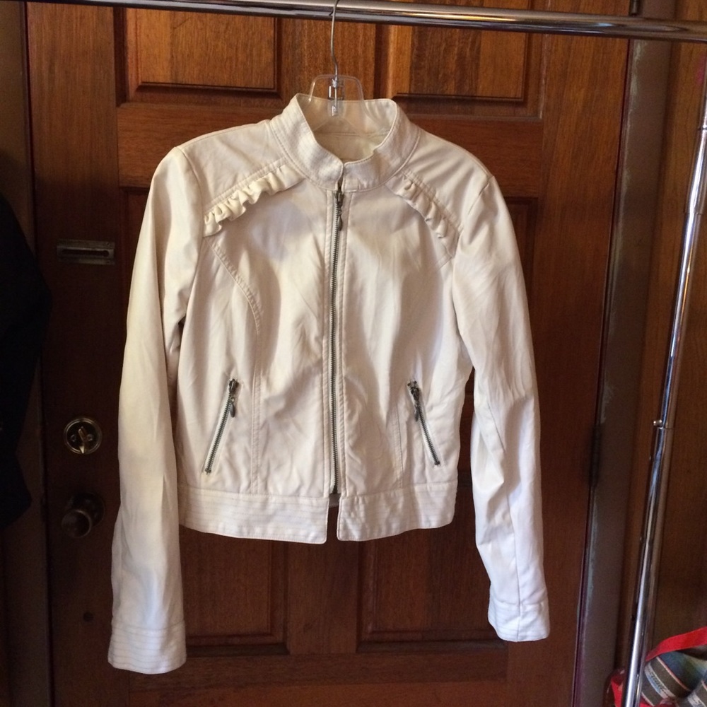 Soulmates White faux leather jacket